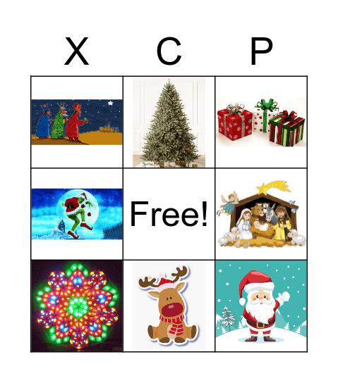 XACCOOP Christmas Party 2021 Bingo Card