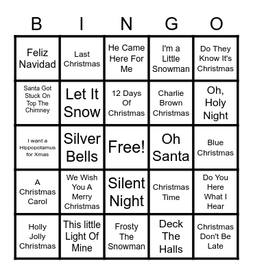 Christmas Bingo 3 Bingo Card