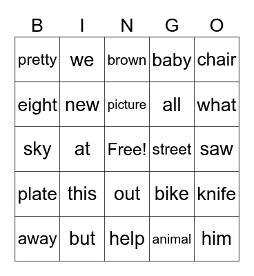 Bingo Card