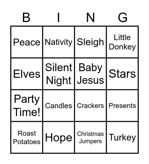 Alcura Christmas Bingo! Bingo Card