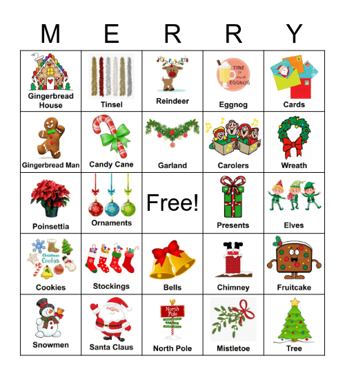 Christmas Bingo Card