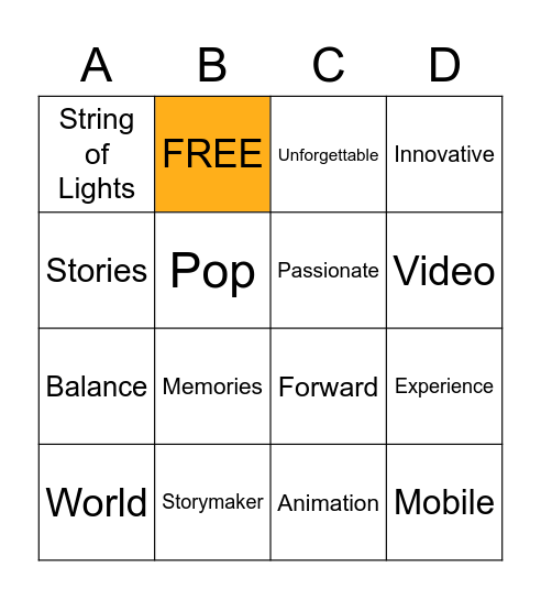 Site Bingo Card
