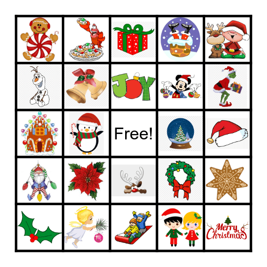 Christmas Bingo Card