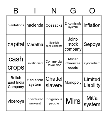 4.3-4.6 Board Bingo Card