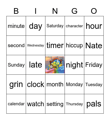 G1 U3 W1 Time Bingo Card