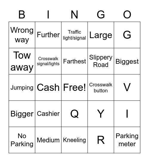 Review Bingo Card