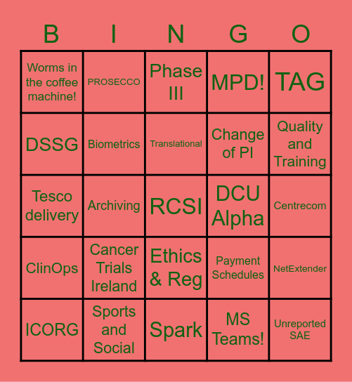 Christmas Bingo Card