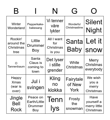 JULESANGBINGO Card