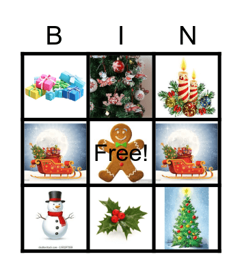 CHRISTMAS BINGO Card