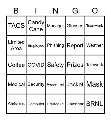 Group Meeting Bingo Card