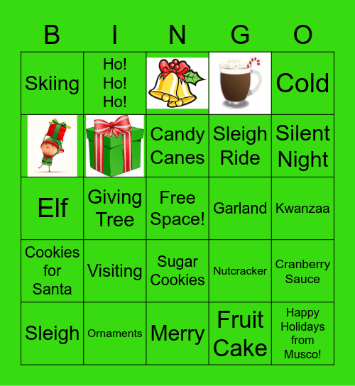Lunch Time Bingo - Holiday Edition Bingo Card