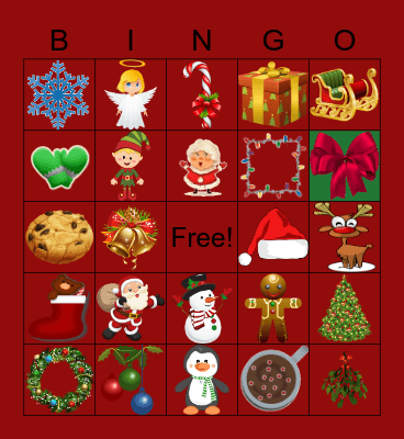 HOLIDAY Bingo Card