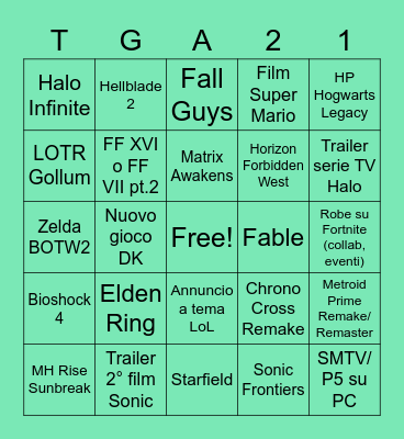 Bingo Card