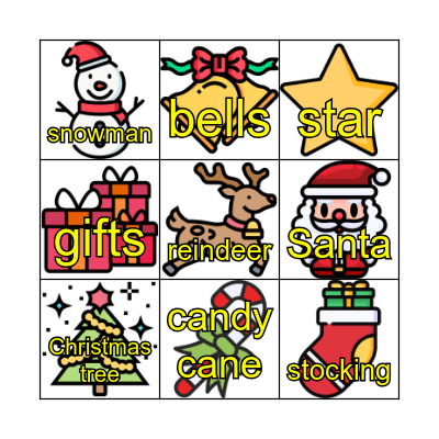 Christmas Bingo Card