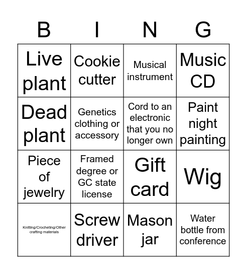 AUG Winter Advocacy Event Bingo Card