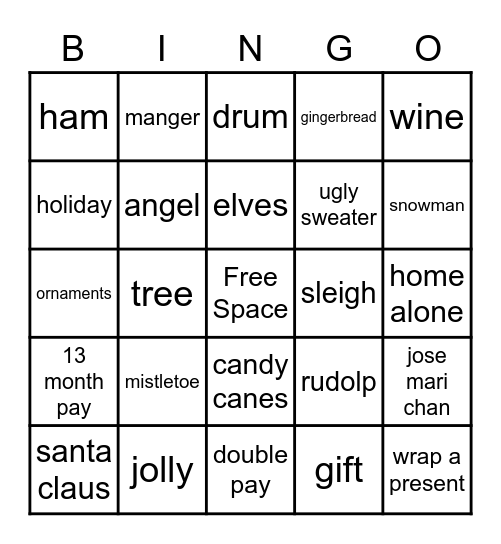 IT INFRA Bingo Card