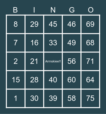Legal & SEDI (AREM) Bingo Card