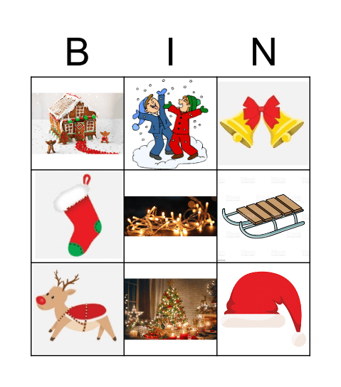 Kerst Bingo Card