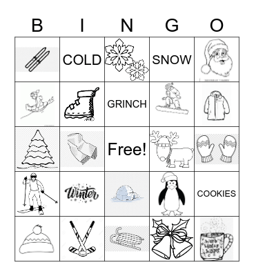 Winter Bingo Card