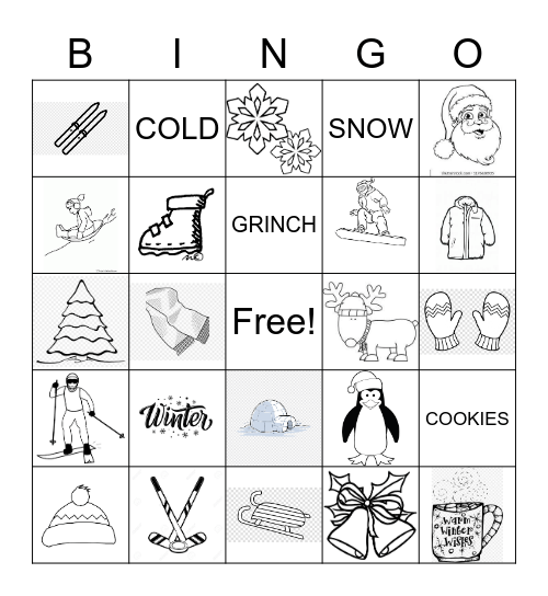 Winter Bingo Card