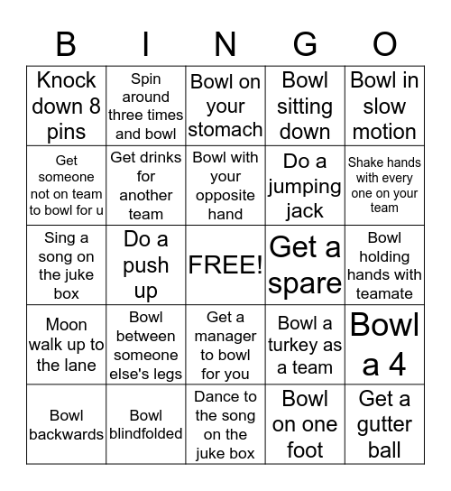 402 Sunday Funday Bingo Card