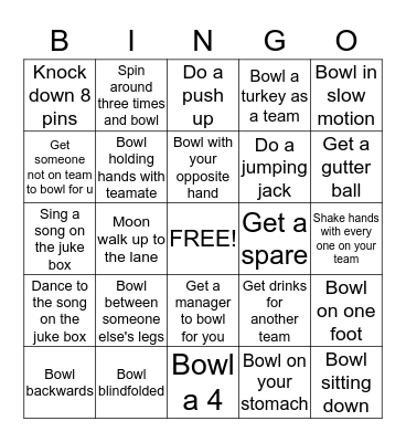 402 Sunday Funday Bingo Card