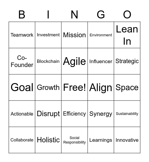 MMIE Pitch Bingo Card