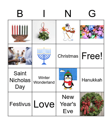 Jingle Bell Bingo Card