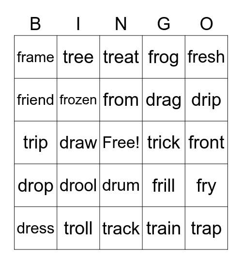 Oliver's Blends Bingo Card
