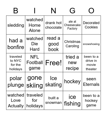 FAS360 Holiday BINGO Card