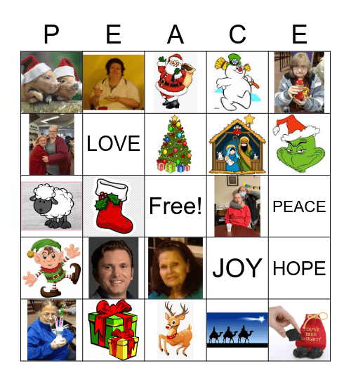 CHRISTMAS BINGO for GUARDIAN ANGEL Bingo Card