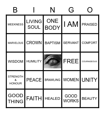 FILL IN THE BLANK SCRIPTURE Bingo Card