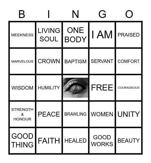 FILL IN THE BLANK SCRIPTURE Bingo Card