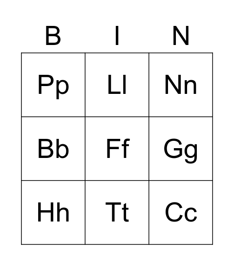 Preschool BINGO December Bingo Card