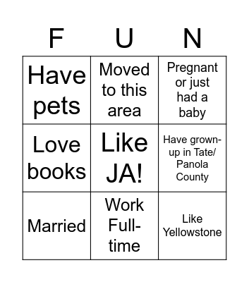 Hello Bingo Card