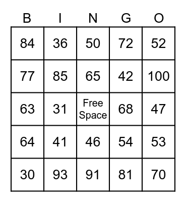 Double Digit Addition with Regrouping Bingo Card