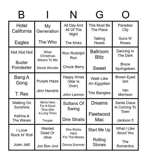 CHATELECH   XMAS   PARTY Bingo Card