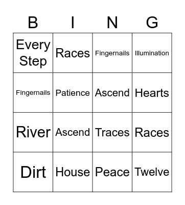 Salah and Wudhu Bingo Card