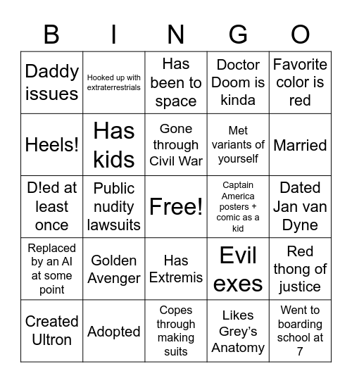 tusk act 4 Bingo Card