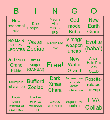 spghtt gbfes 2021 Bingo Card