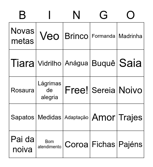 Bianka Noivas Bingo Card