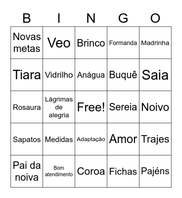 Bianka Noivas Bingo Card