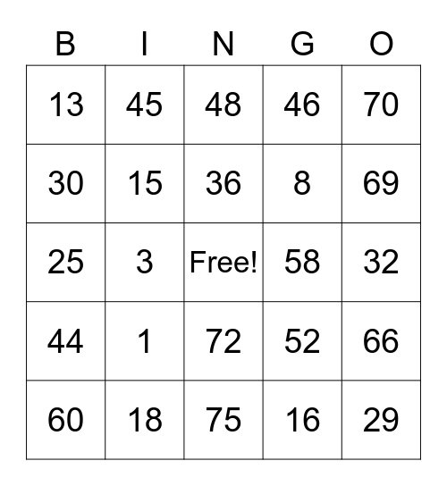 PCBINGO_351186 Bingo Card