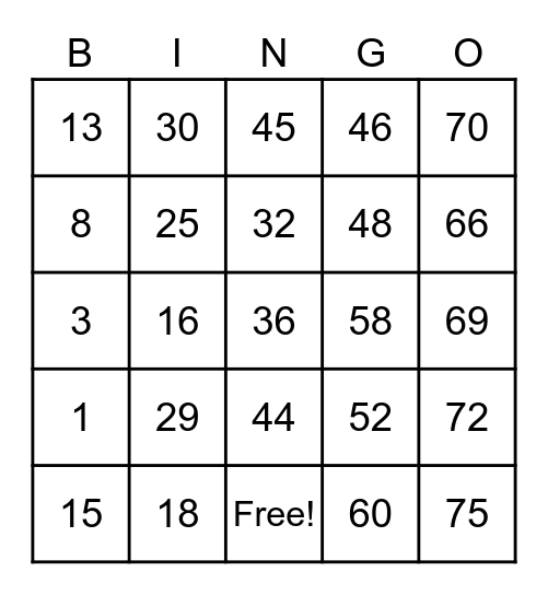 PCBINGO_351186 Bingo Card