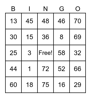 PCBINGO_351186 Bingo Card