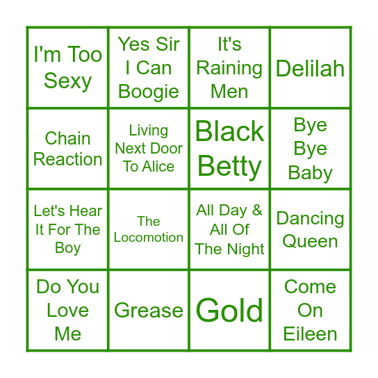 L08 - IT'S A PARTY Bingo Card