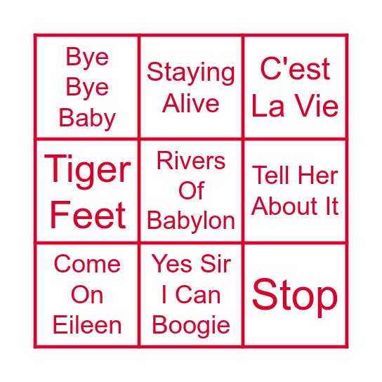 IT'S A PARTY Bingo Card