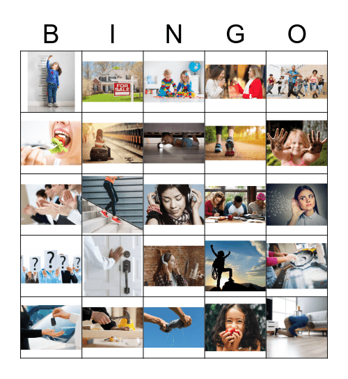 40 Regular Verbs - infinitive Bingo Card