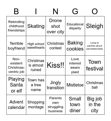 Christmas Movie Bingo! Bingo Card