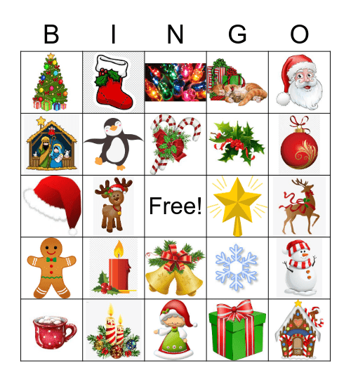 Christmas Bingo Card